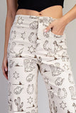 Western Straight Leg Cropped Pants