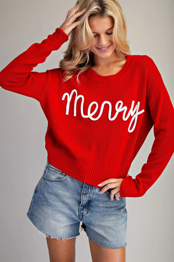 Shalee Merry Ribbed Sweater