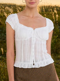 Maddy Textured Ruffle Top