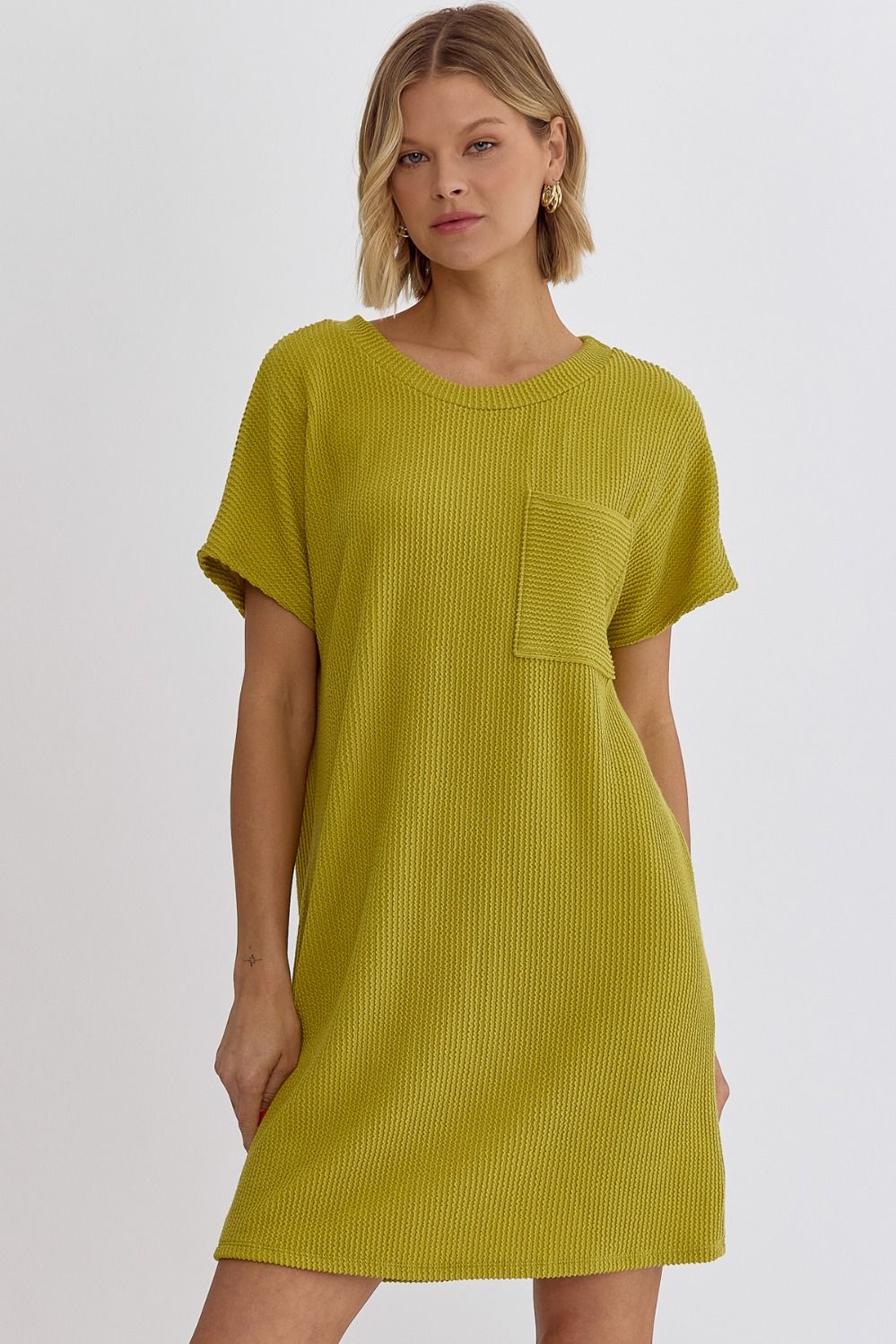 Brendley Ribbed Mini Dress-Chartreuse – Missy's Boutique Brendley Ribbed Mini Dress-Chartreuse – Missy's Boutique