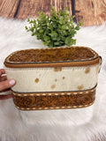Leather Tooled Toiletry Case