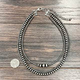 Handmade 18" Navajo Bead Necklace