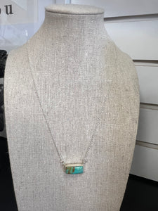 Hada Kingman Turquoise Bar necklace