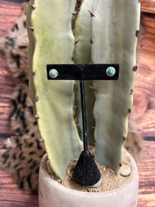 Esther Conch & Turquoise Stud Earrings