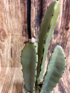 Pink Conch Sterling Silver Ring