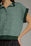Kathrine Stripe Cap Sleeve Knit Top