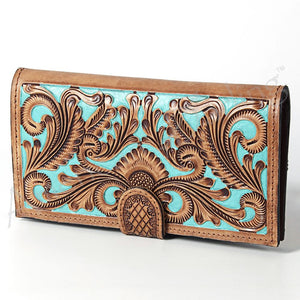 Jackie Carved & Panted Leather Wallet