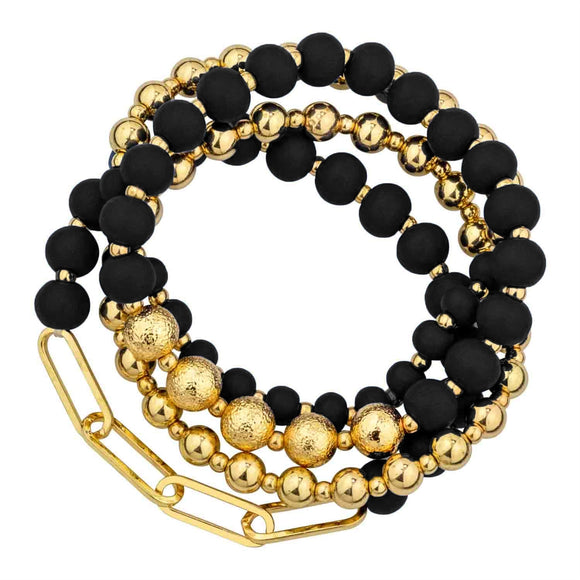 Hanna Black & Gold Bracelet Set