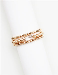 Nina 3 Strand Gold Bracelet