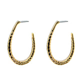 Hammered Gold Teardrop Earring