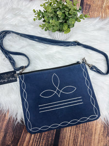 Boot Stitch Western Crossbody
