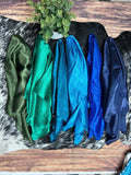 Solid  Square Satin Scarves