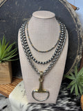 Statement Horse Bit Pendant Necklace