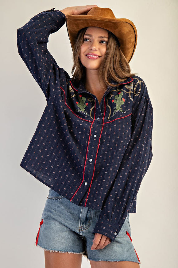 Western Embroidered Shirt