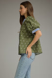 Brylee Button Puff Sleeve Top