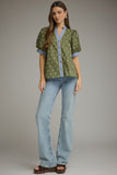 Brylee Button Puff Sleeve Top