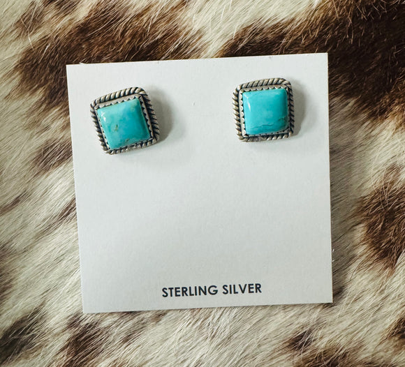 Hada SS Kingman Turqoise Earrings