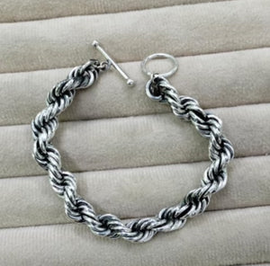 Sterling Silver Rope Bracelet