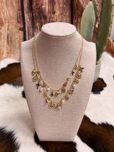 Double Stacked Charm Necklace