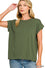 Kacey Cotton Rolled Sleeve Tee