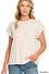 Kacey Cotton Rolled Sleeve Tee