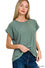 Addy Slub Cuffed Sleeve Tee
