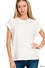 Addy Slub Cuffed Sleeve Tee