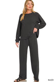Loraina Slub Long Sleeve Set