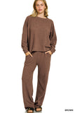 Loraina Slub Long Sleeve Set
