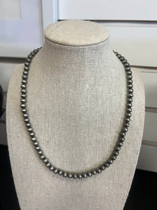 4 MM Navajo Faux Pearl Necklace