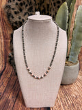Pink Conch Beaded Navajo Necklace
