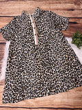 Addison Curvy Collard Leopard Dress