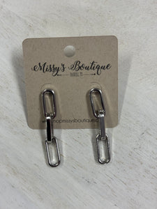 Paperclip Dangle Earrings