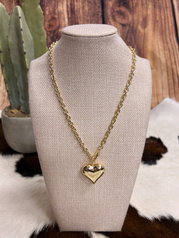 Chunk Heart Necklace