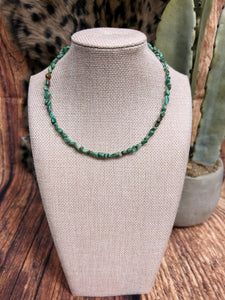 14” Turquoise Beaded Necklace