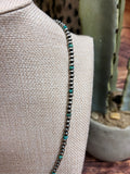 Turquoise Disc/Navajo Pearl Necklace