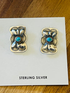 Josie Sterling Silver Turquoise Post Earrings