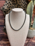 5mm Saucer Beaded Navajo Necklace