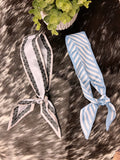 Blue Patterned Twilly