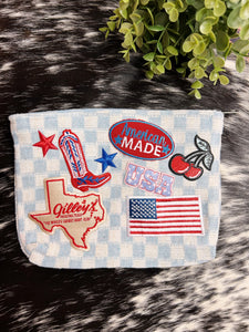 Large Makeup Patchwork Bag