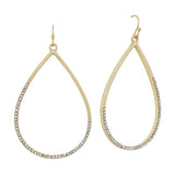 Rhinestone Teardrop 1.5" Earring