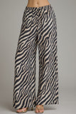 Rylee Olive Zebra Wide Leg Pants