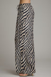 Rylee Olive Zebra Wide Leg Pants