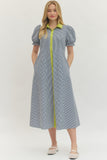 Kaybee Striped Button Dress