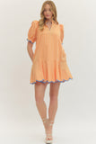 Alli Orange Stripe Dress