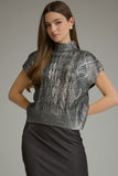 Loraine Solid Metallic Top