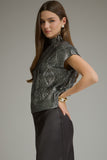 Loraine Solid Metallic Top