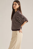 Sutton Stripe Poncho Top