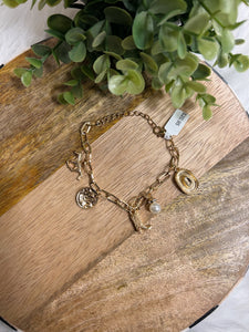 Gold Cowboy Charm Bracelet