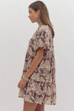 Kouvr Floral Print Short Dress